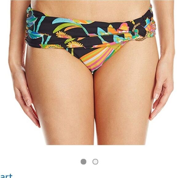 Trina Turk tahitian floral twist sash hipster bttm - Picture 2 of 3